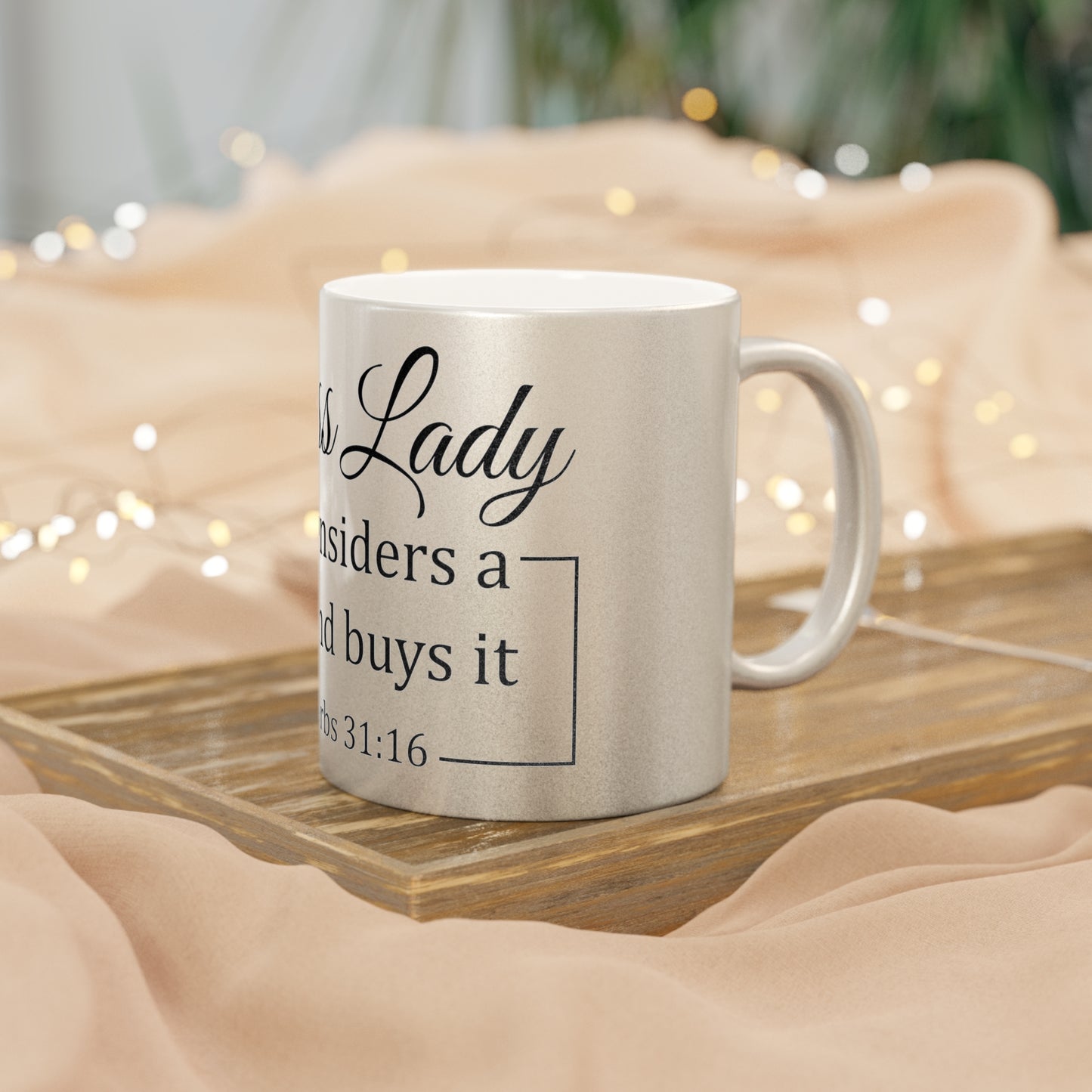 Boss Lady Metallic Mug (Silver\Gold)