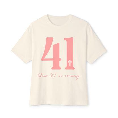 Forty-One Unisex Oversized Boxy Tee