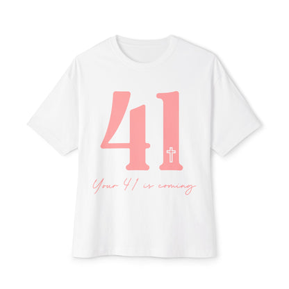 Forty-One Unisex Oversized Boxy Tee