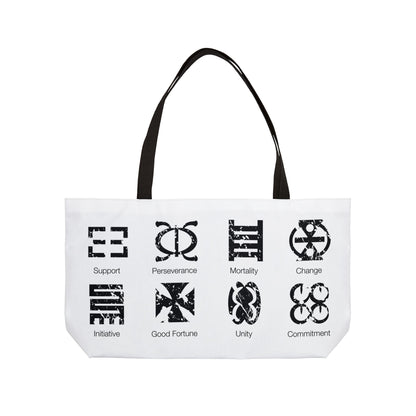 Adinkra Weekender Tote Bag