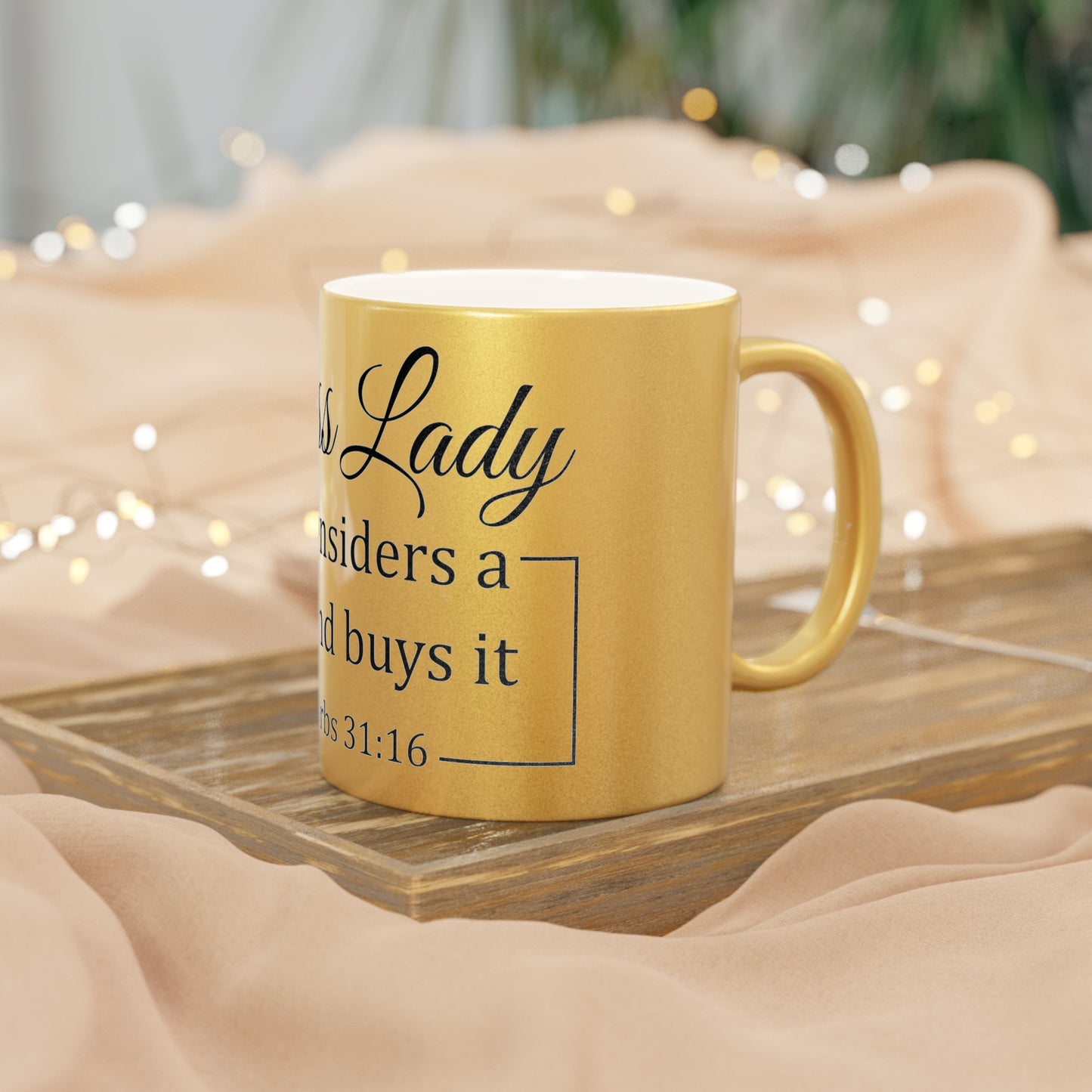 Boss Lady Metallic Mug (Silver\Gold)