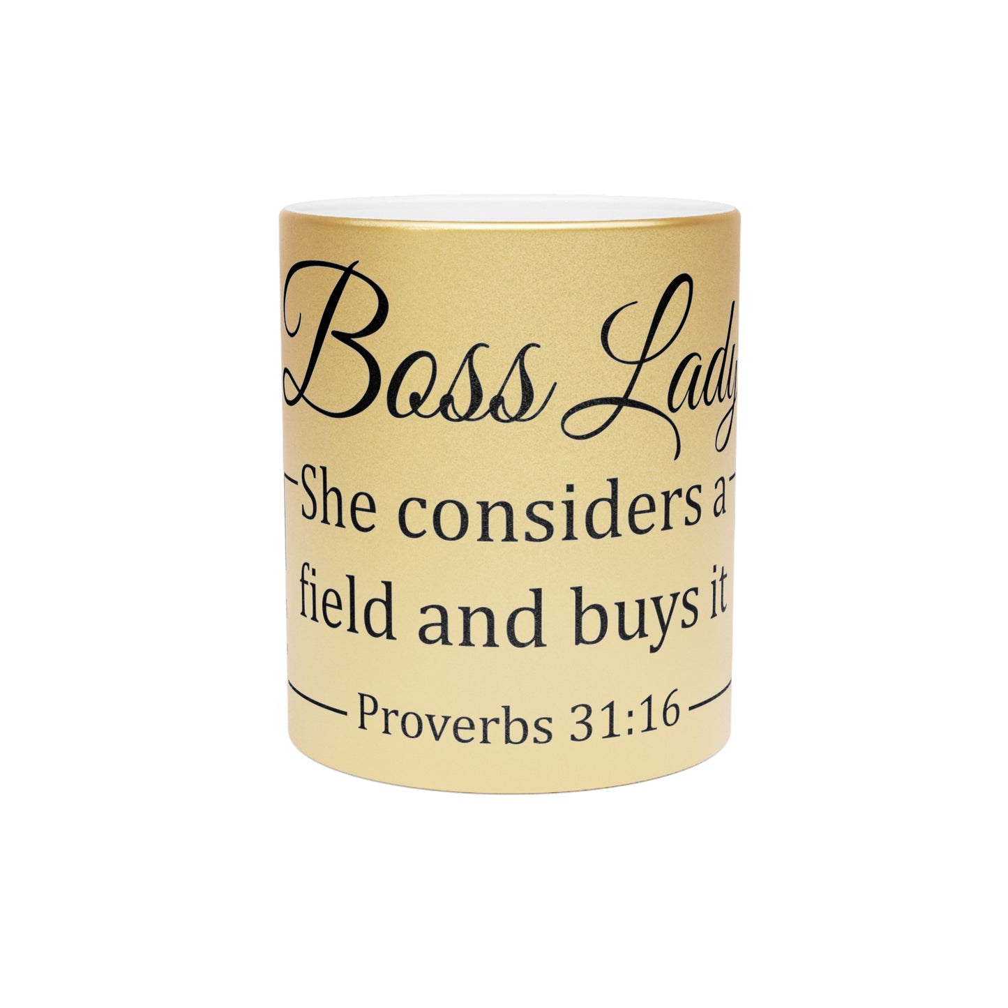 Boss Lady Metallic Mug (Silver\Gold)