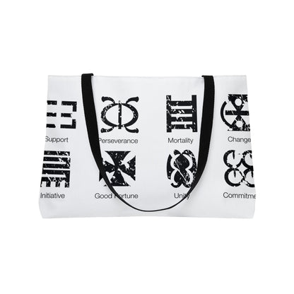 Adinkra Weekender Tote Bag