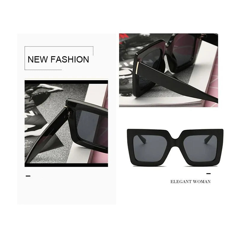 Hollywood Nights Vintage Oversized Sunglasses